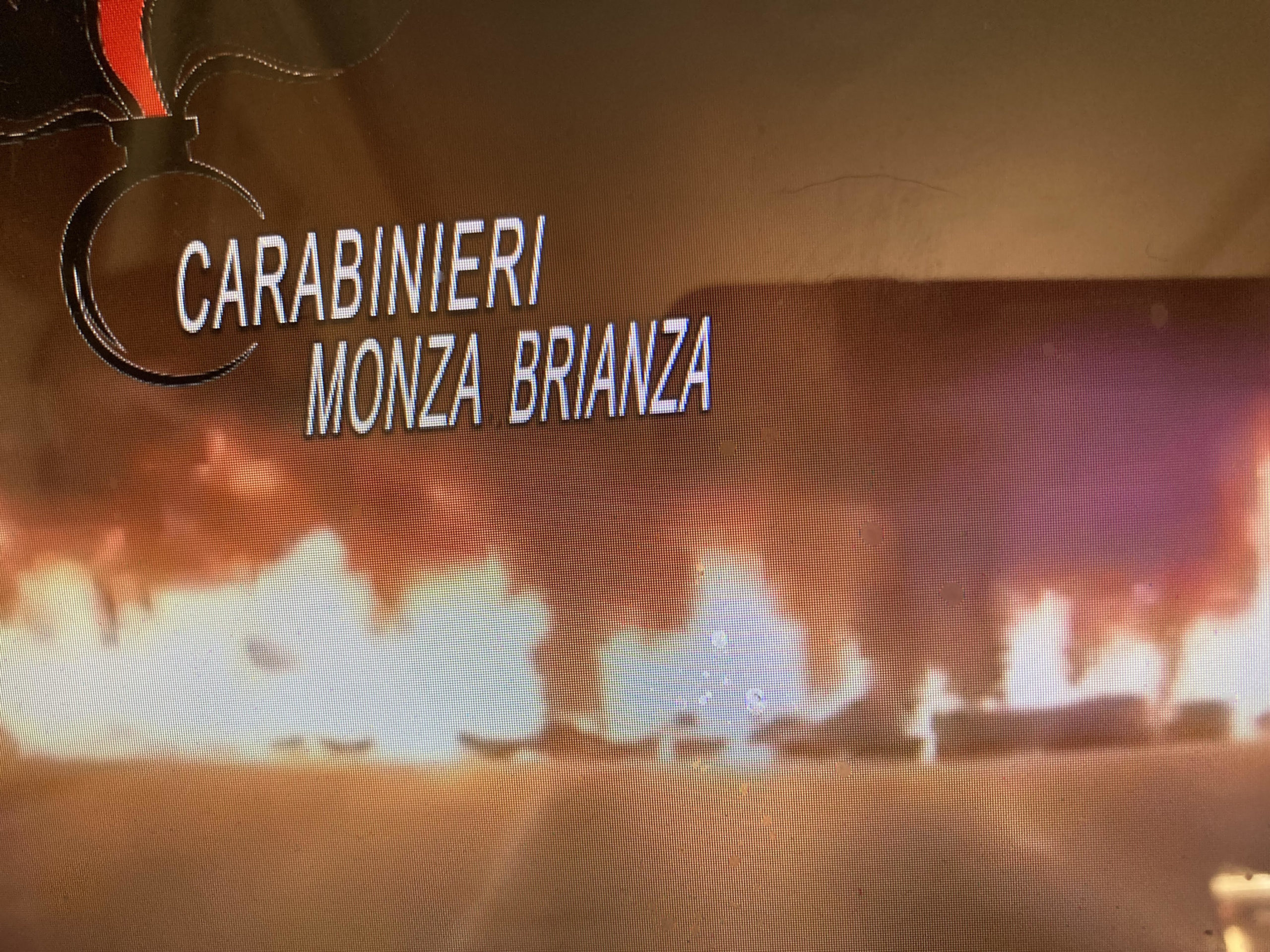 Un frame del video dei Carabinieri pr lo’operazione del 15 aprile 2022