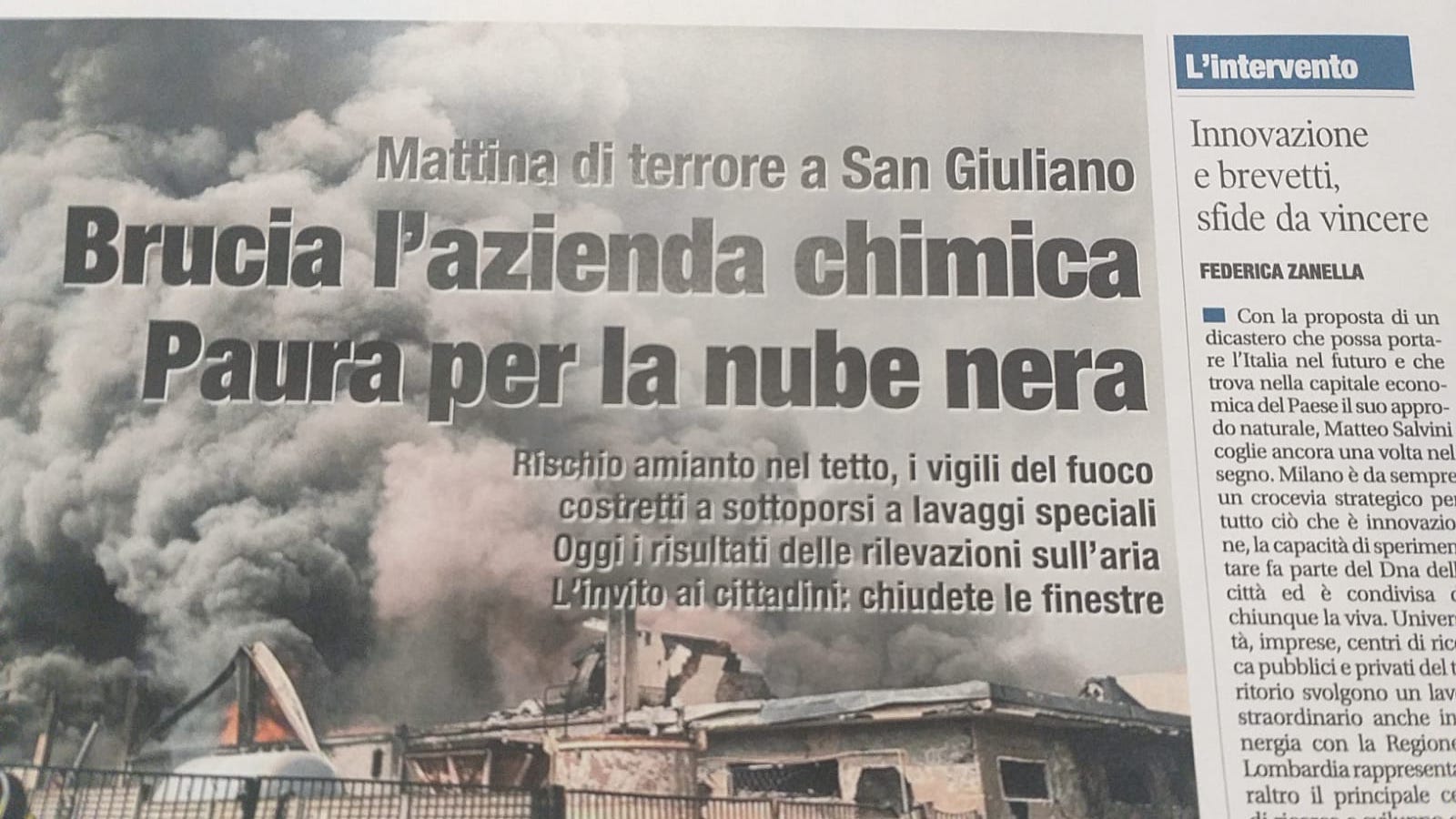 Incendio San Giuliano Milanese Giovedì 8 settembre 2022 2.jpg