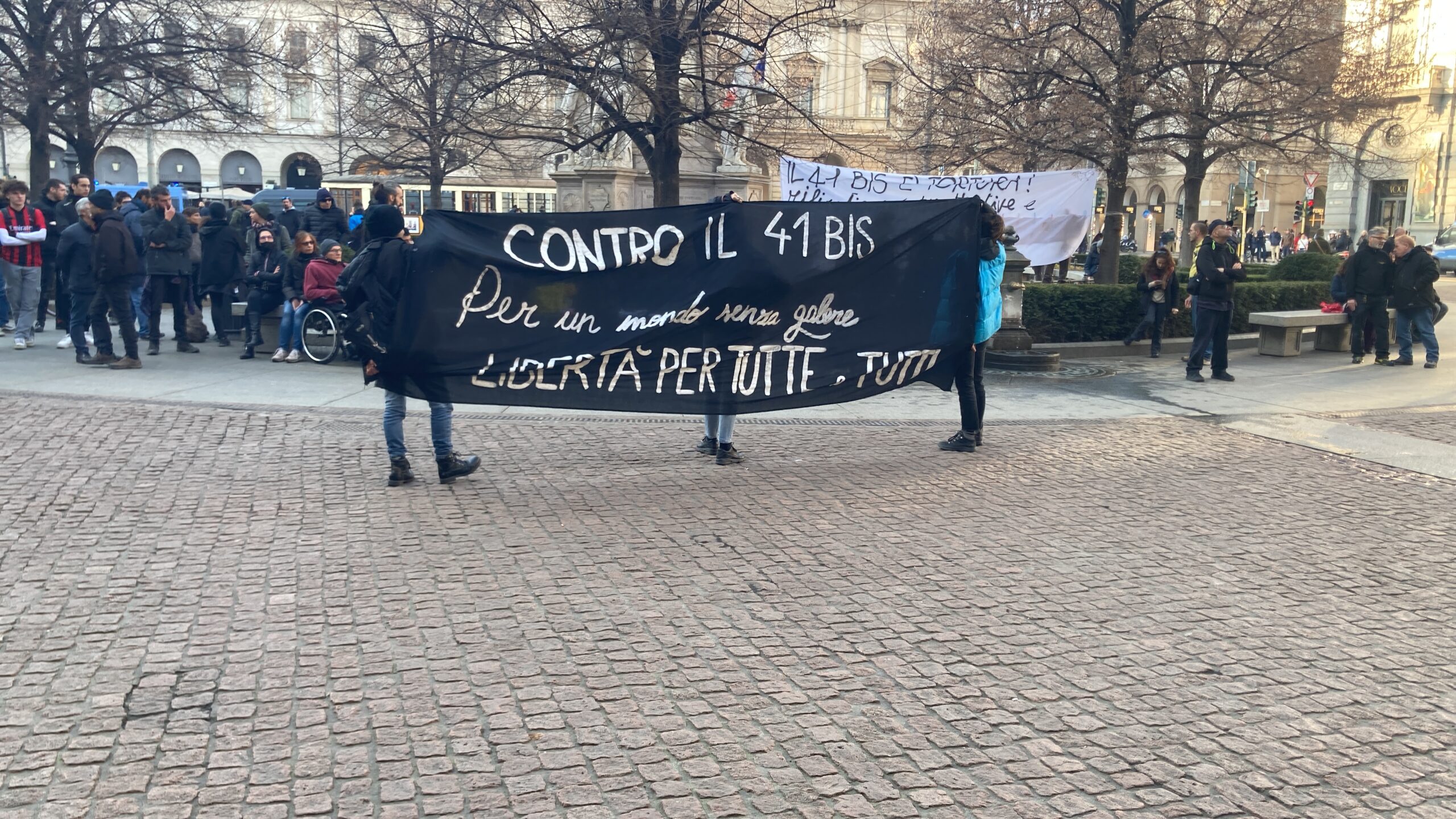 41 bis e Cospito Presidio anarchici Palazzo Marino. Sabato 18 febbraio 2023 1